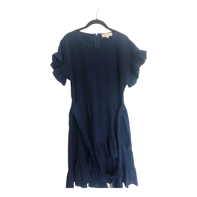 Pre-owned Michael Kors Mini Dress In Blue