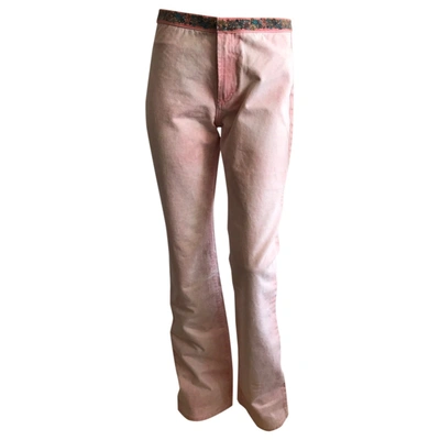 Pre-owned Roberto Cavalli Jeans In Pink