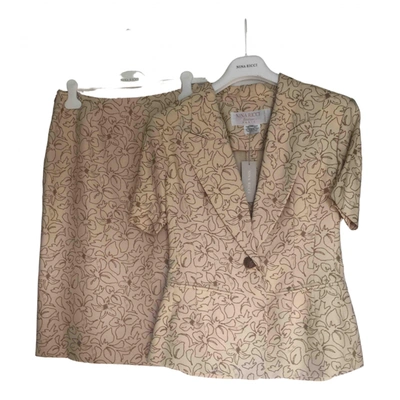Pre-owned Nina Ricci Linen Short Vest In Beige