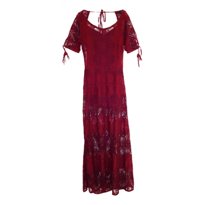 Pre-owned For Love & Lemons Maxi Dress In Red