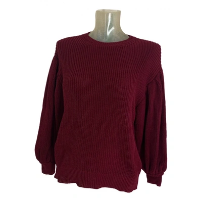 Pre-owned Valentino Jumper In Burgundy