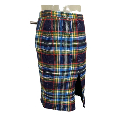 Pre-owned Marco De Vincenzo Cashmere Mid-length Skirt In Multicolour