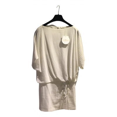 Pre-owned Chloé Mini Dress In White