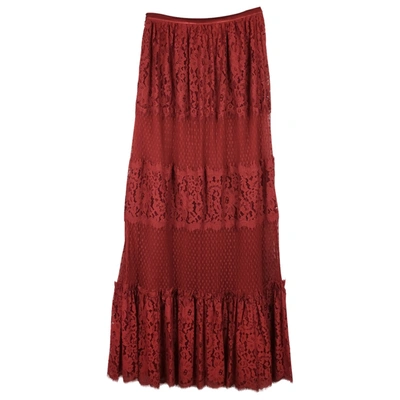 Pre-owned Temperley London Maxi Skirt In Red