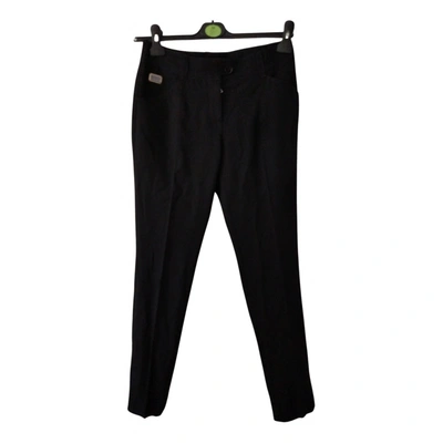 Pre-owned Dolce & Gabbana Wool Chino Pants In Black