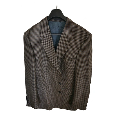Pre-owned Saint Laurent Wool Vest In Brown