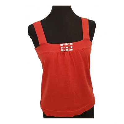 Pre-owned Tara Jarmon Wool Camisole In Red