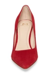 Marc Fisher Ltd Zala Block Heel Pump In Red Suede