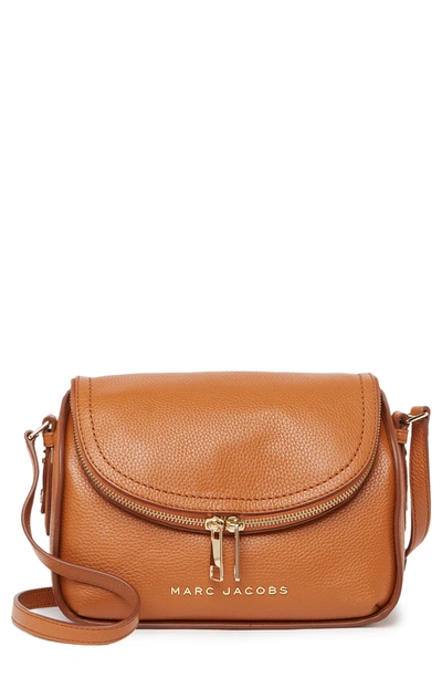 Marc Jacobs The Groove Leather Mini Messenger Bag In Smoked Almond