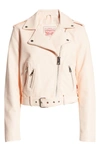Levi's ® Faux Leather Fashion Belted Moto Jacket In Scallop Shell
