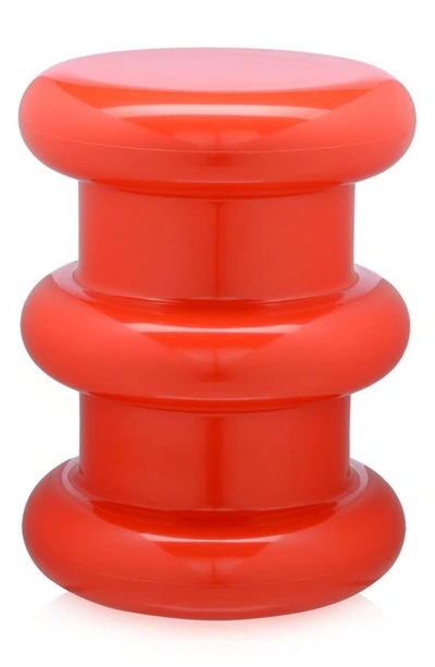 Kartell Pilastro Table Stool In Red