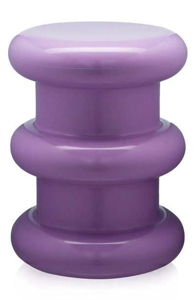 Shop Kartell Pilastro Stool In Violet