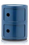 Kartell Componibili Smile 2-level Drawers In Blue