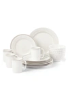 KATE SPADE STREET EAST GREY 16-PIECE DINNERWARE SET,L890213