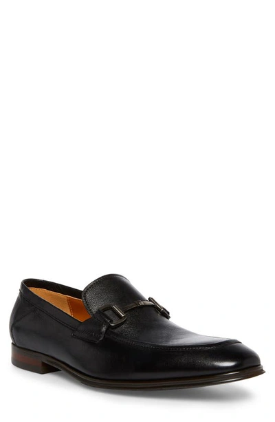 Steve Madden Men's Aahron Loafer Shoes In Black Leather