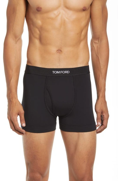 Tom Ford 2-pack Stretch Cotton & Modal Jersey Boxer Briefs In Black