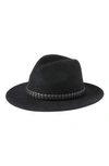 Treasure & Bond Braided Band Wool Fedora In Black