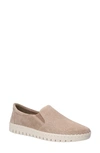 Bella Vita Avianna Slip-on Sneaker In Almond Kid Suede Leather