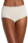 Natori Bliss Cotton Full Briefs In Sandcastle