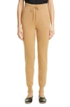 Loulou Studio Maddalena Cashmere Knit Sweatpants In Camel