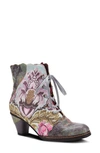 L'artiste Siren Bootie In Mint Green Multi