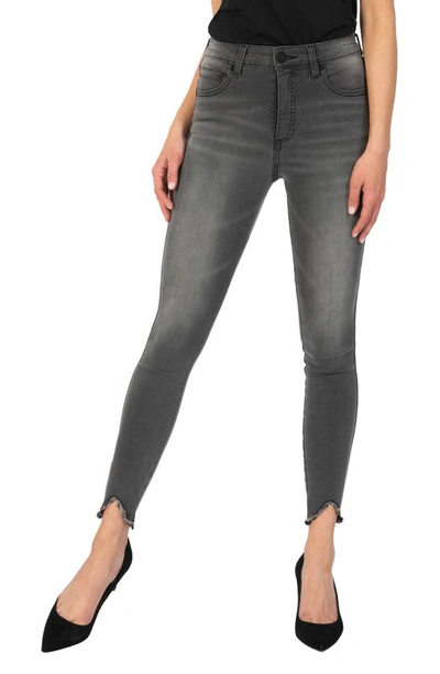 Kut From The Kloth Connie Fab Ab High Waist Ankle Skinny Jeans In Enticing With Grey