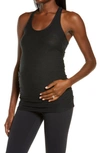 Beyond Yoga Maternity Travel Racerback Tank In Darkest Night