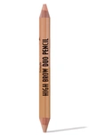 Benefit Cosmetics Benefit High Brow Duo Pencil Eyebrow Highlighting Pencil In Medium