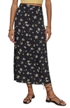 Reformation Womens Daisy Bea Floral-print High-waist Crepe Midi Skirt 8 In Daisy
