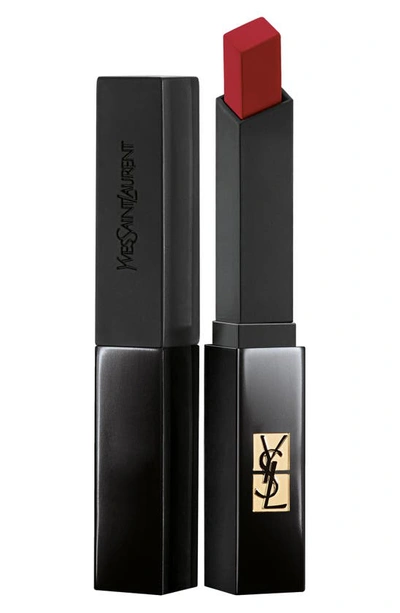 Saint Laurent The Slim Velvet Radical Matte Lipstick 307 Fiery Spice 0.07 oz/ 2 G In Black