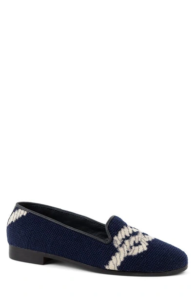 By Paige Needlepoint Nautical Flat In Navy