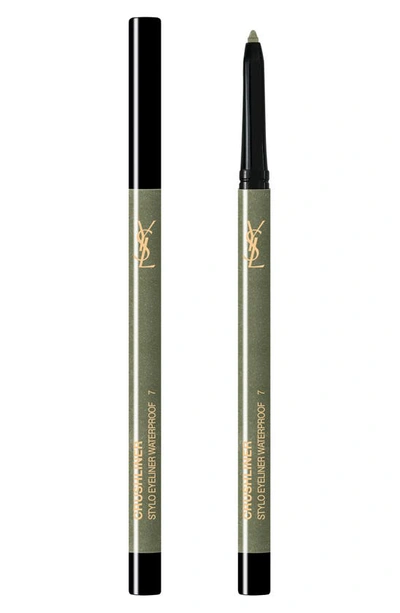 Saint Laurent Crushliner Stylo Waterproof Long-wear Precise Eyeliner In 7 Green