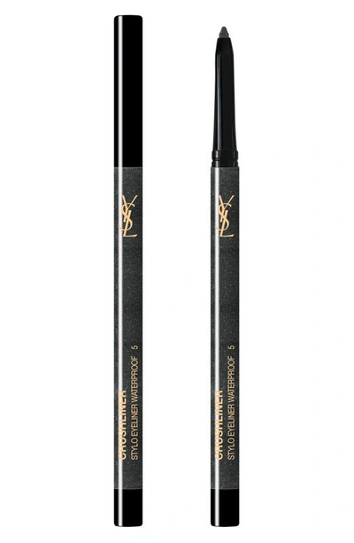 Saint Laurent Crushliner Stylo Waterproof Long-wear Precise Eyeliner In 5 Grey