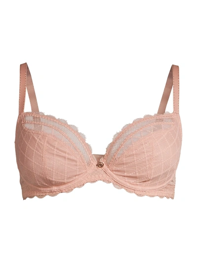 Chantelle C Chic Sexy Plunge Underwire Bra In Tan/beige