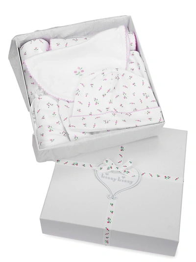 KISSY KISSY BABY GIRL'S 5-PIECE FLORAL-PRINT GIFT SET,400014365463