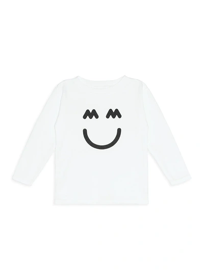 Miles And Milan Baby's & Little Kid's The Happy Long Sleeve T-shirt In White
