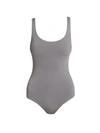 Wolford Jamaika String Bodysuit In Fog