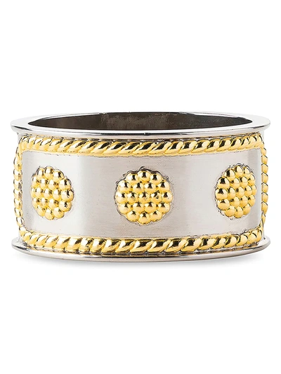 Juliska Berry & Thread Silver/gold Tone Napkin Ring In Bright Sat