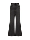 Frame Le Palazzo Cropped Raw Hem Jeans In Hbwy Harbor Way