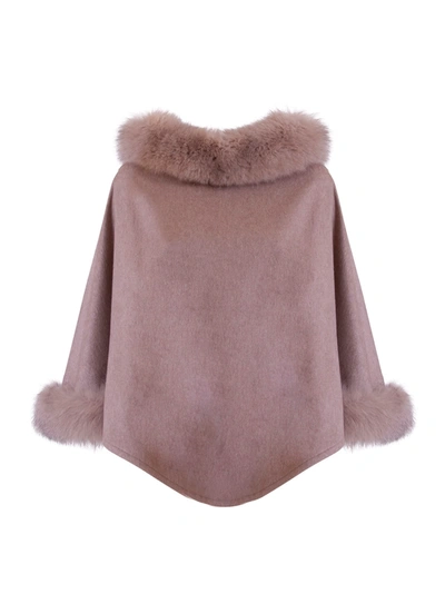 Max Mara Wskit Poncho In Beige