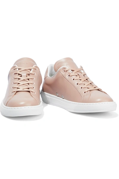 Paul Smith Hansen Printed Leather Sneakers In Neutral