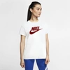 Nike Sportswear Essential T-shirt In White,university Red