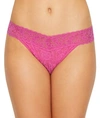 Hanky Panky Signature Lace Original Rise Thong In Raspberry Ice