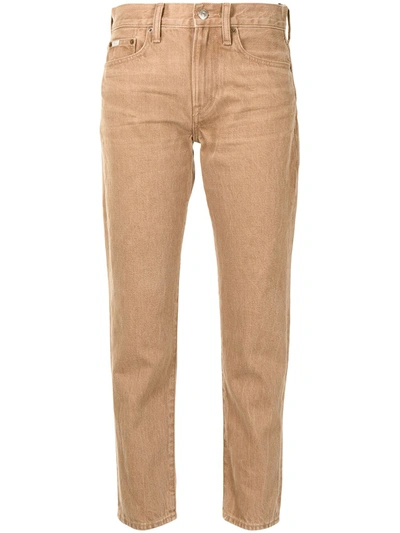 Polo Ralph Lauren Leorr Slim-fit Jeans In Braun