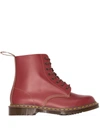 Dr. Martens' Vintage 1460 Leather Ankle Boots In Rot