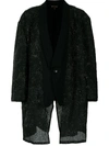 Comme Des Garçons Midi Single-breasted Blazer In Schwarz
