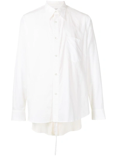 Bed J.w. Ford Layered-detail Cotton Shirt In Weiss