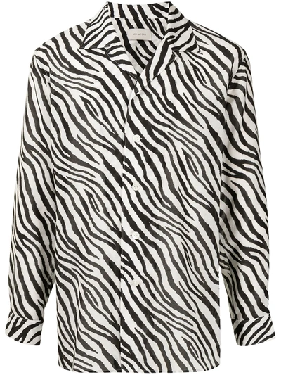 Bed J.w. Ford Zebra-print Shirt In Schwarz