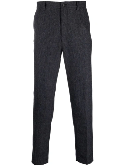 Dolce & Gabbana Mid-rise Cropped Trousers In Schwarz