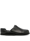 A-cold-wall* Black Geometric Leather Loafers In Schwarz